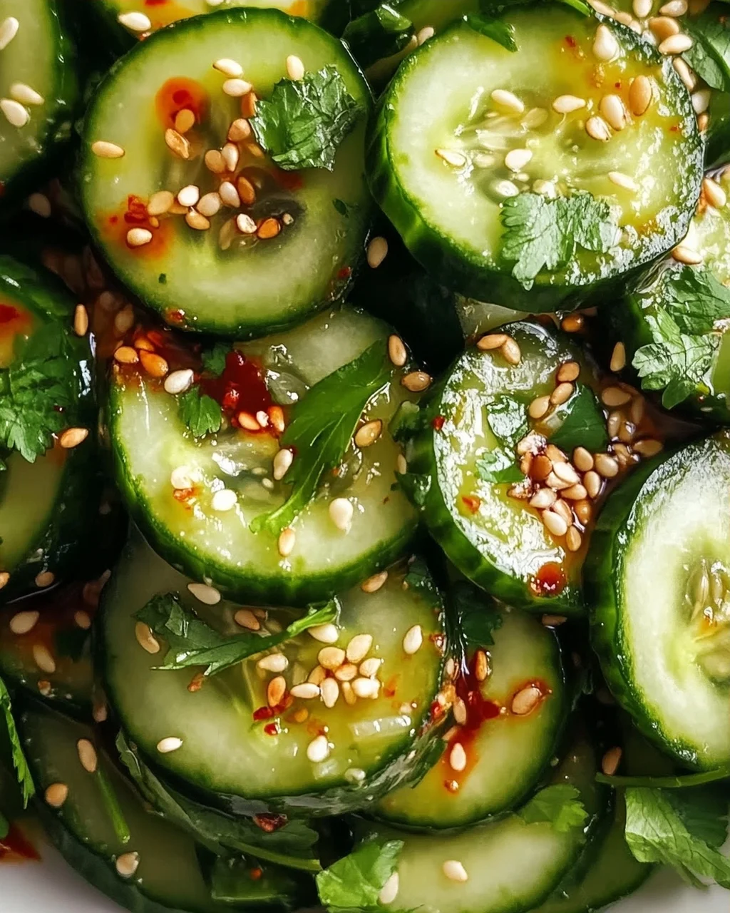 Asiatischer Gurkensalat: Chili-Sesam-Kick für heiße Tage!