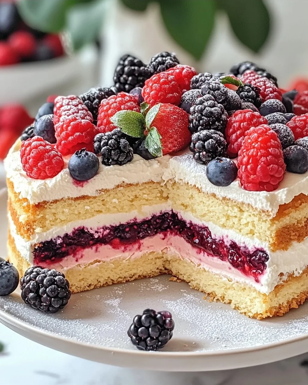 Beeren Käsesahne Torte