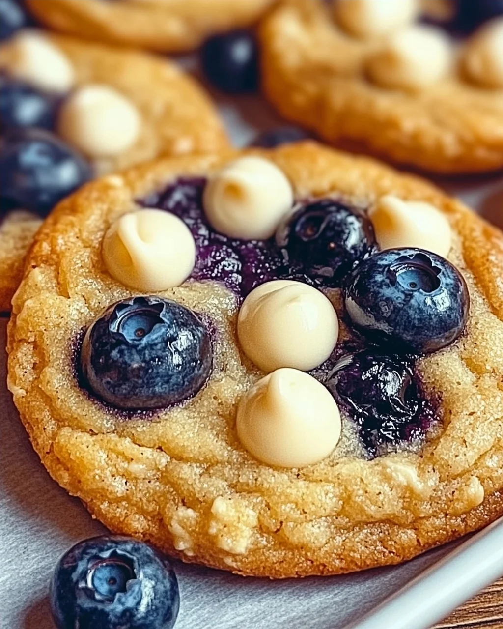 Blaubeer weiße Schokoladenstückchen Kekse schnell gemacht