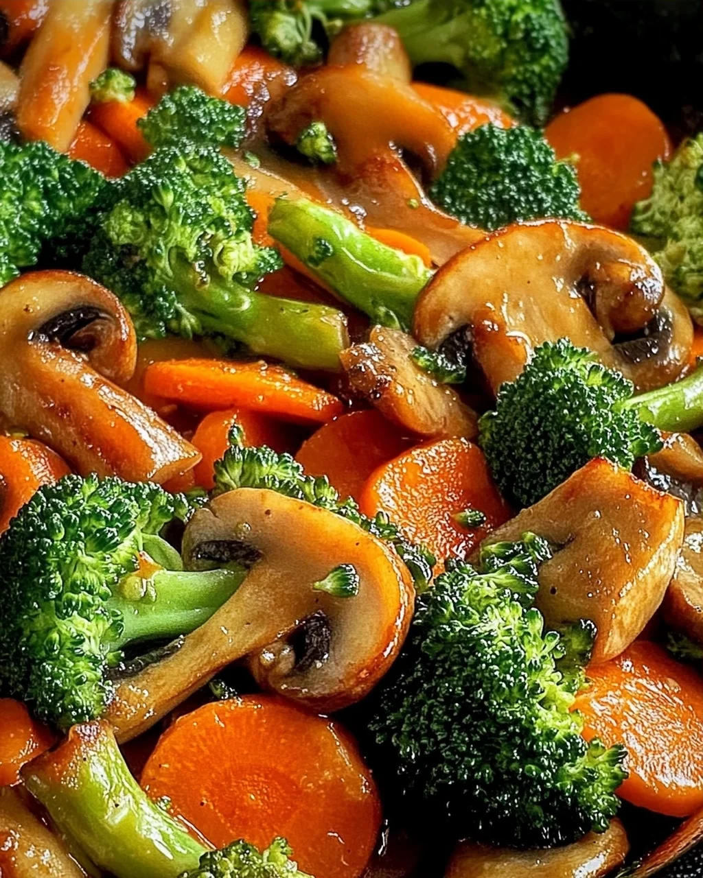 Champignon-Brokkoli-Karotten-Pfanne