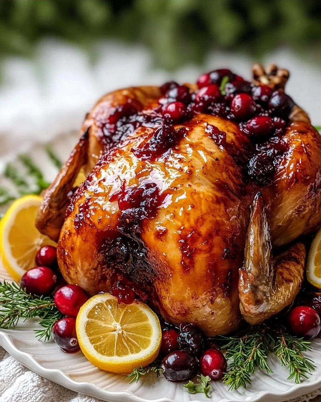 Cranberry Maple Roast Chicken