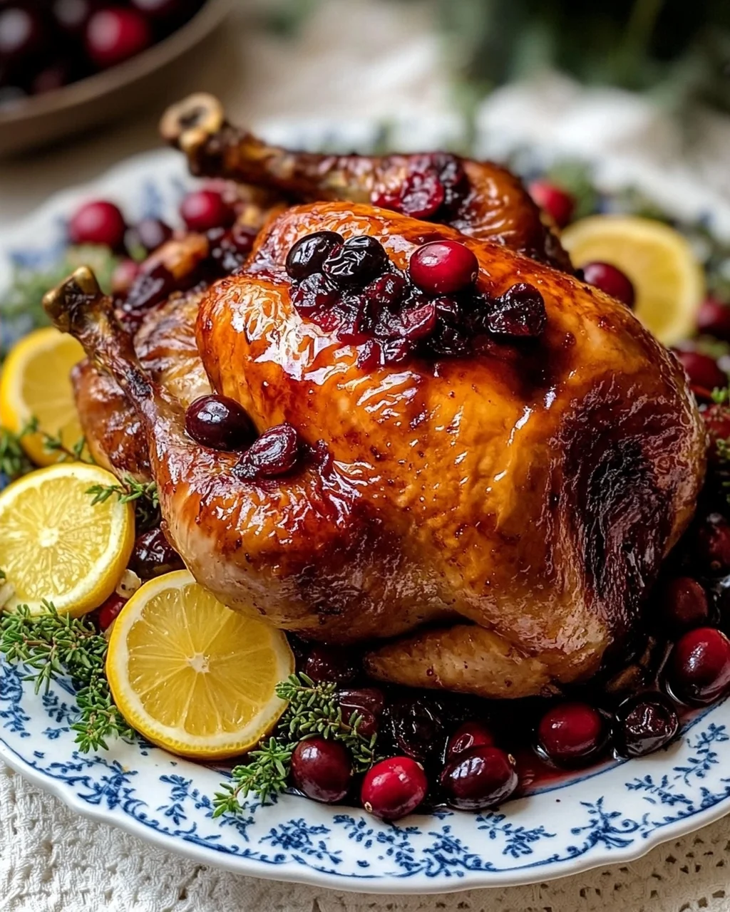 Cranberry Maple Roast Chicken