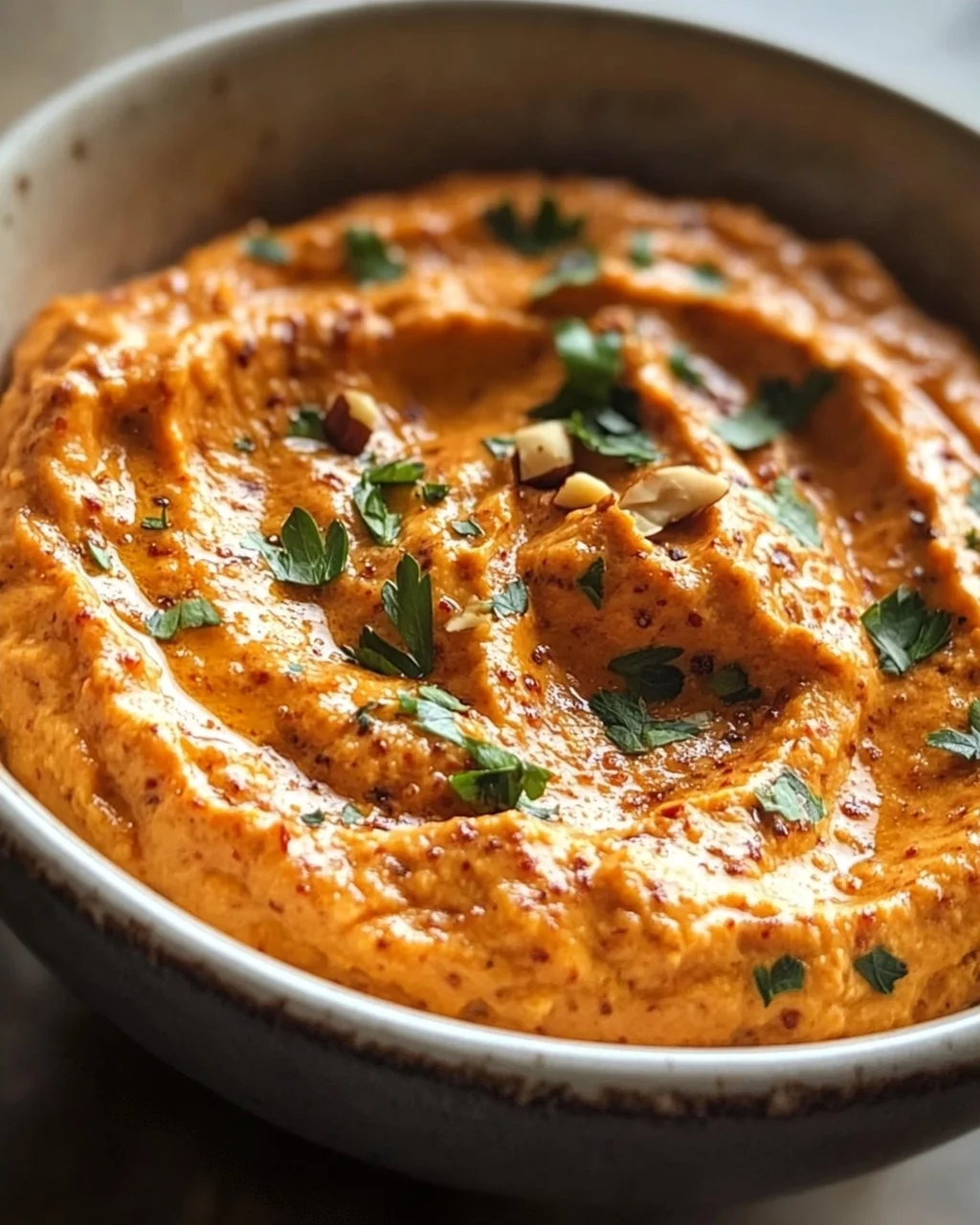 Cremiger Rote Paprika Walnuss Dip: Seidenweiche Textur entdecken