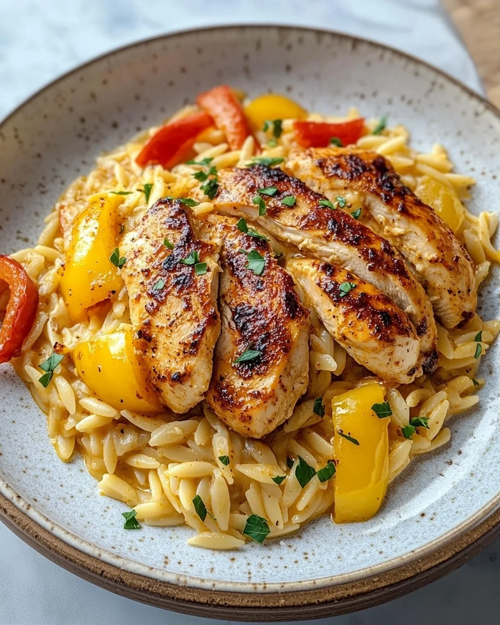 Cremiges Cajun Hähnchen Orzo Rezept – Einfach & Lecker