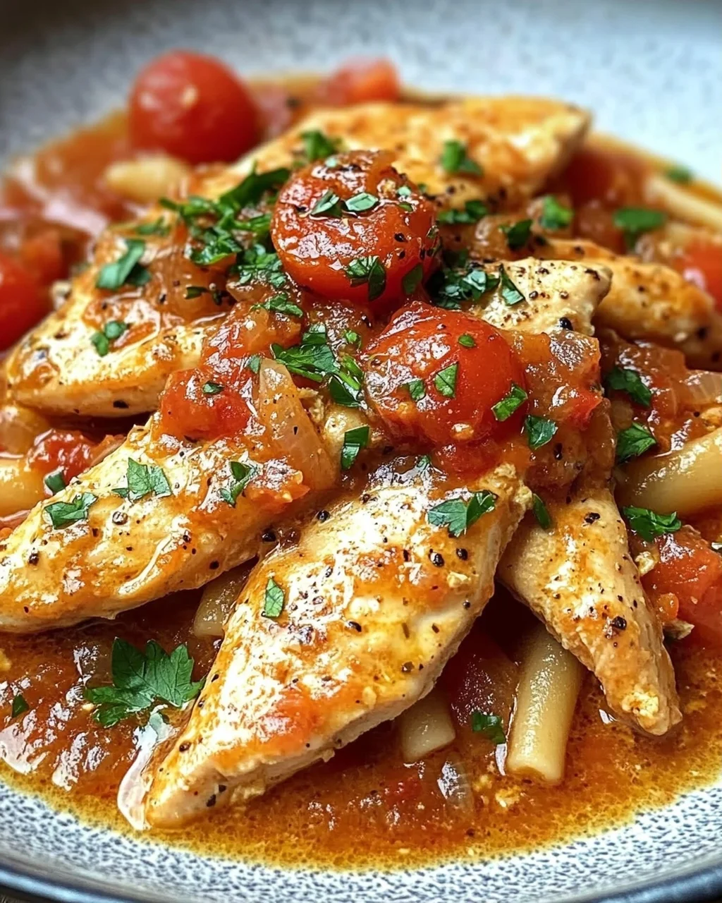 Cremiges Hähnchen all’Arrabbiata in 25 Minuten
