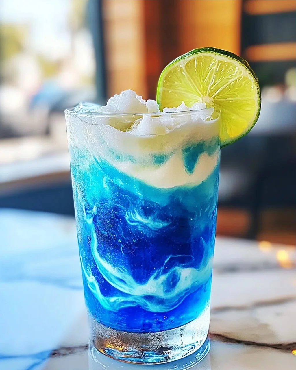 Elektrische Limette Schmutziges Soda für den Sommer