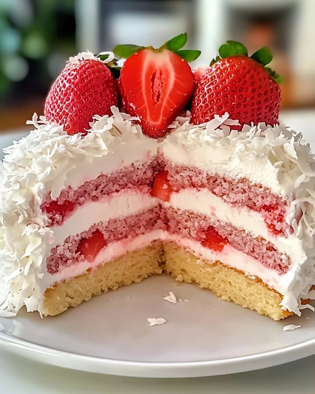 Erdbeer-Kokos-Schaumkuchen leicht gemacht