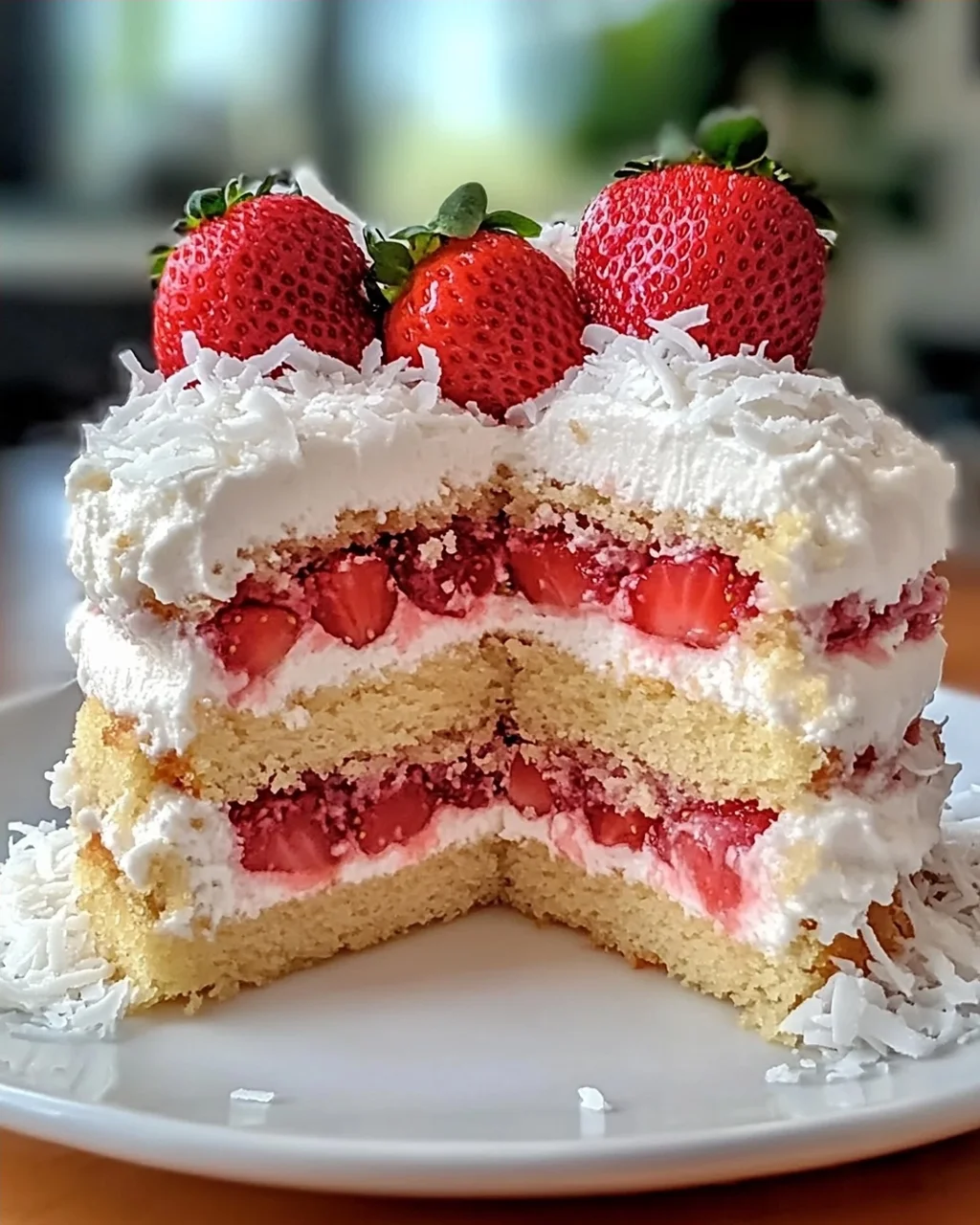 Erdbeer-Kokos-Schaumkuchen leicht gemacht
