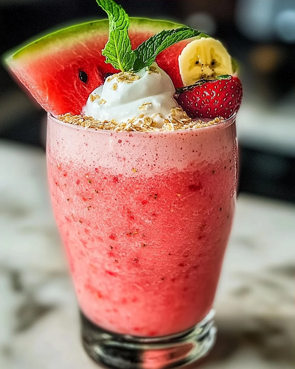 Erfrischender Wassermelonen-Smoothie für den Sommer