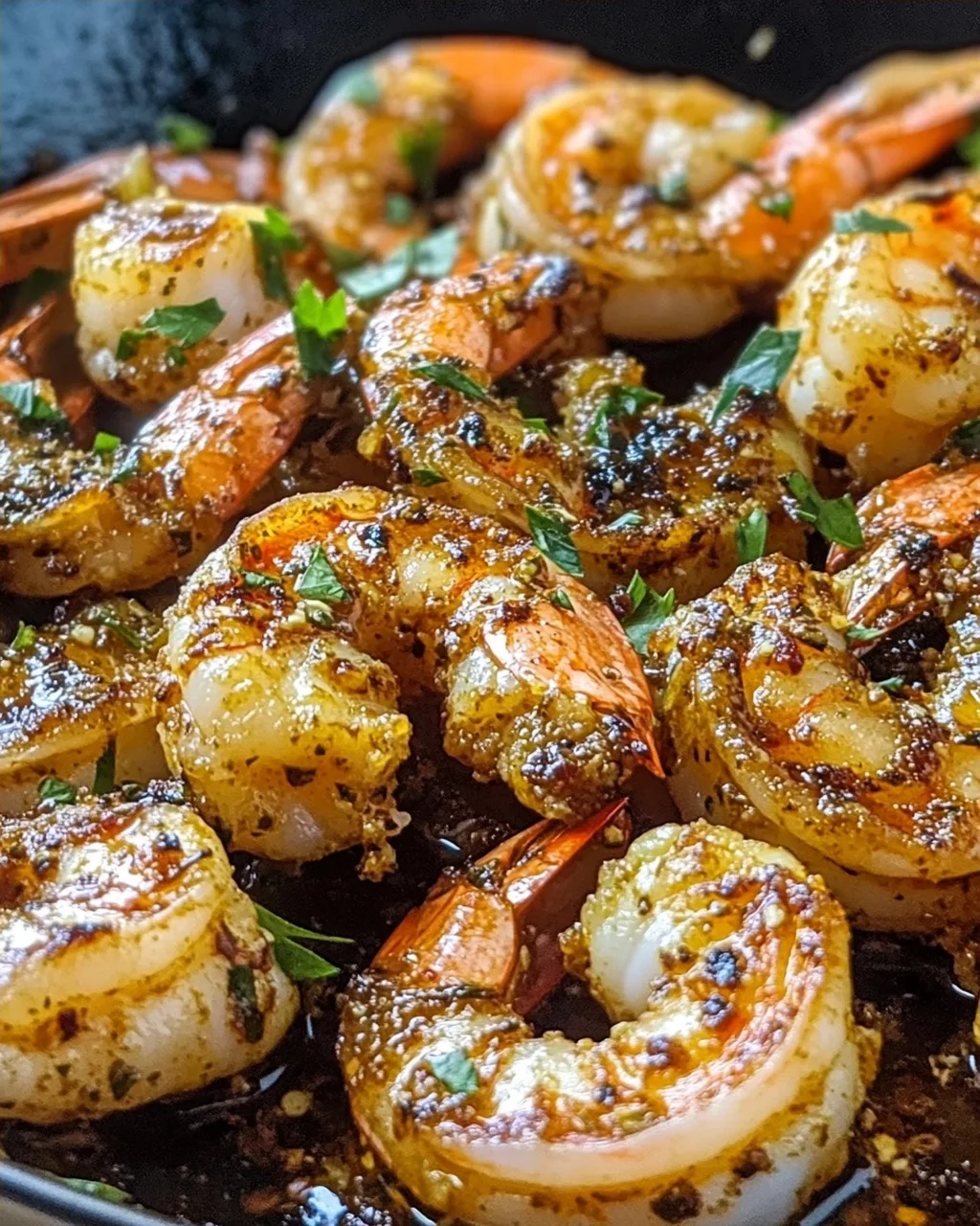 Hatch-Chili geräucherte Garnelen mit Knoblauchbutter