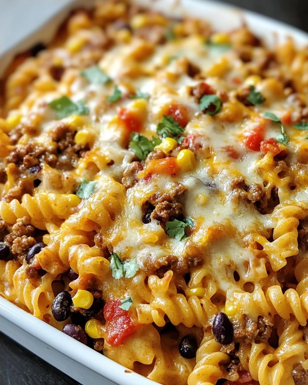Käse-Taco-Stick-Pasta-Auflauf