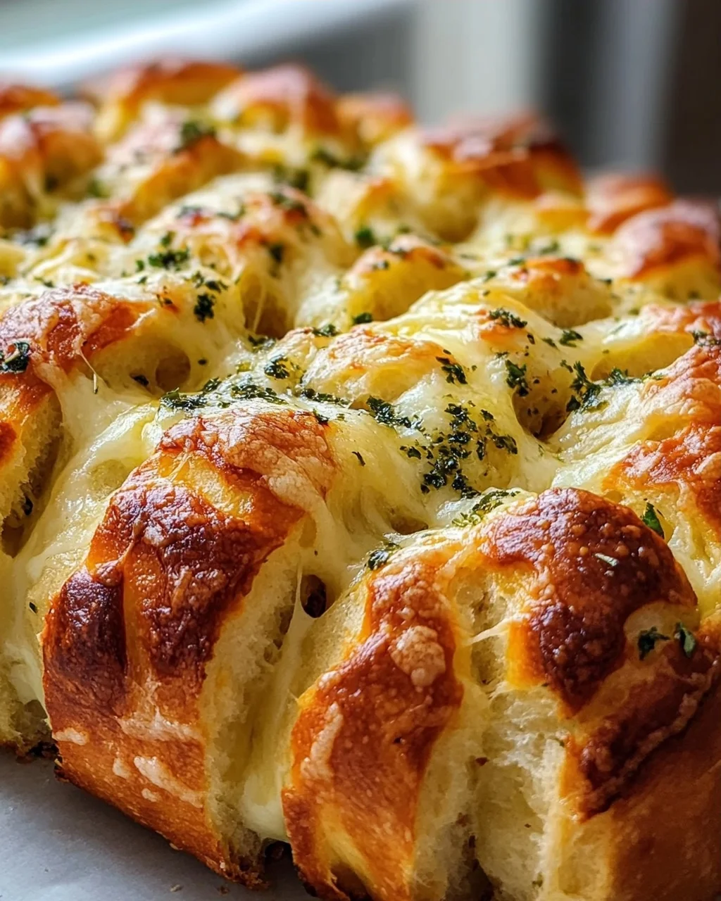 Käse-Zupfbrot mit Knoblauchkräuterbutter