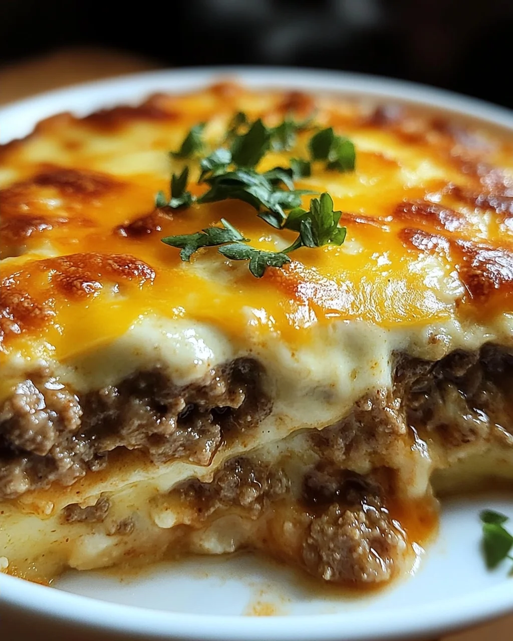 Low Carb Cheeseburger-Auflauf