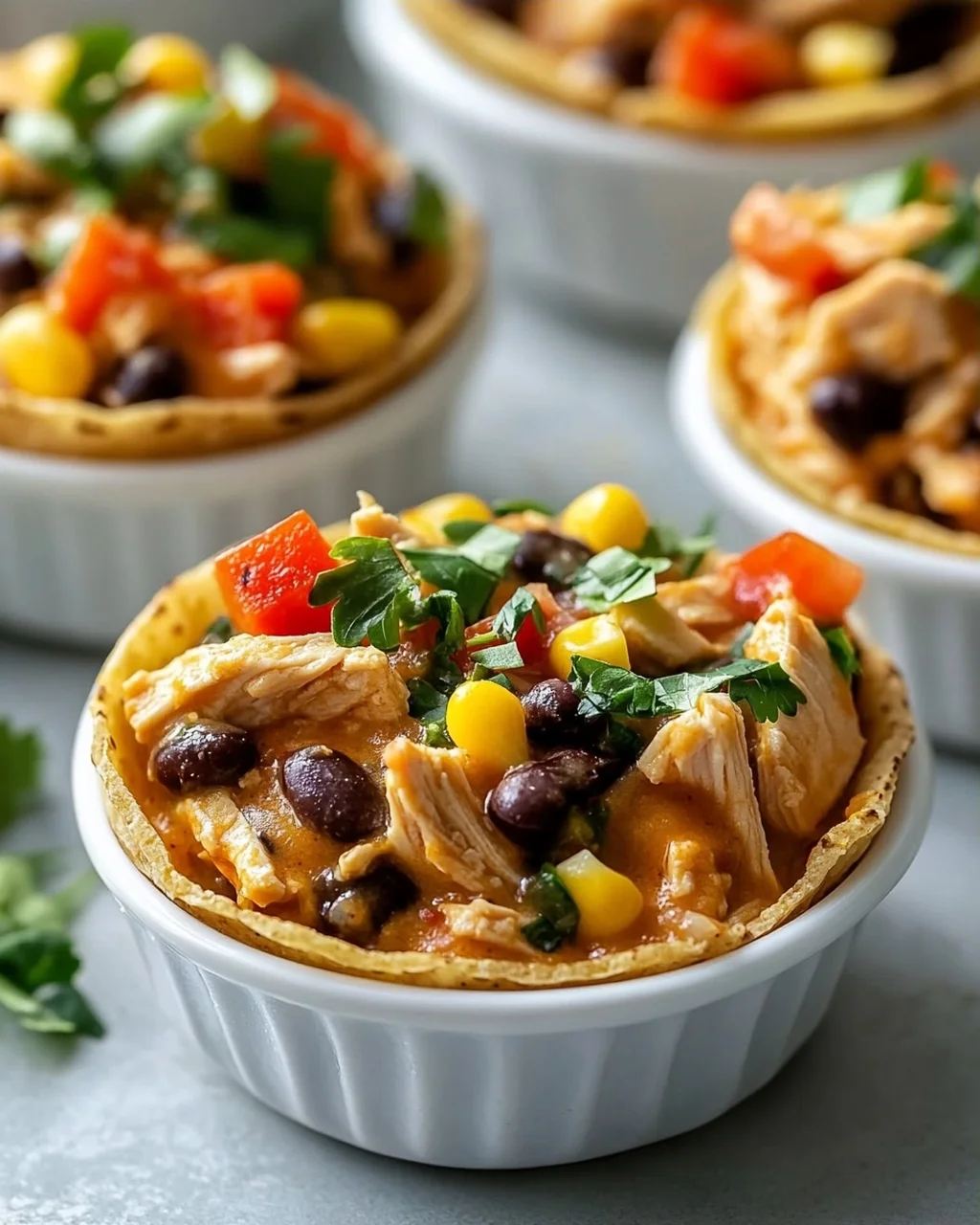 Mini Crock Pot Fiesta Chicken Cups – Perfekt für Partys!