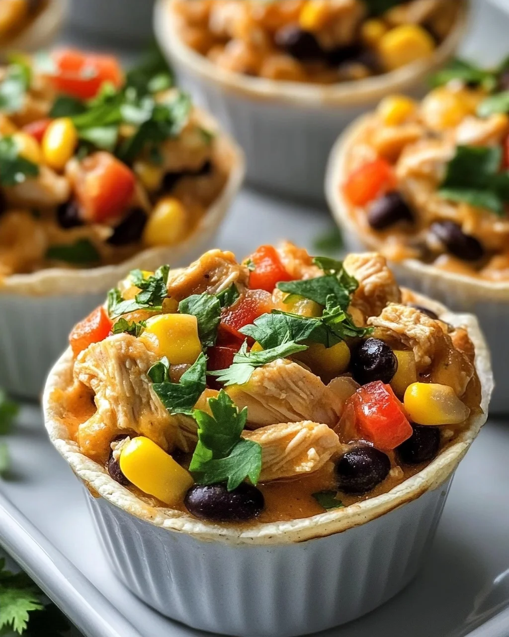 Mini Crock Pot Fiesta Chicken Cups – Perfekt für Partys!