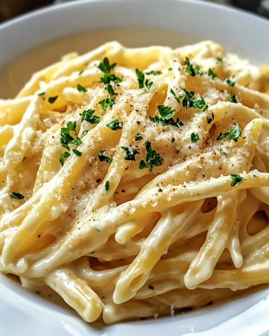 One Pot Cremige Knoblauch Pasta