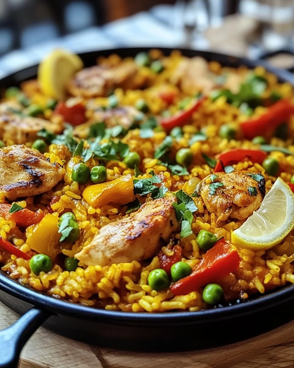 Paella mit Hähnchen