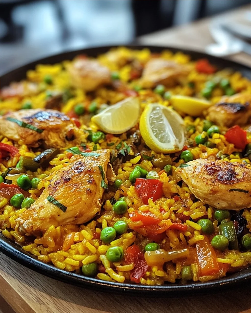 Paella mit Hähnchen