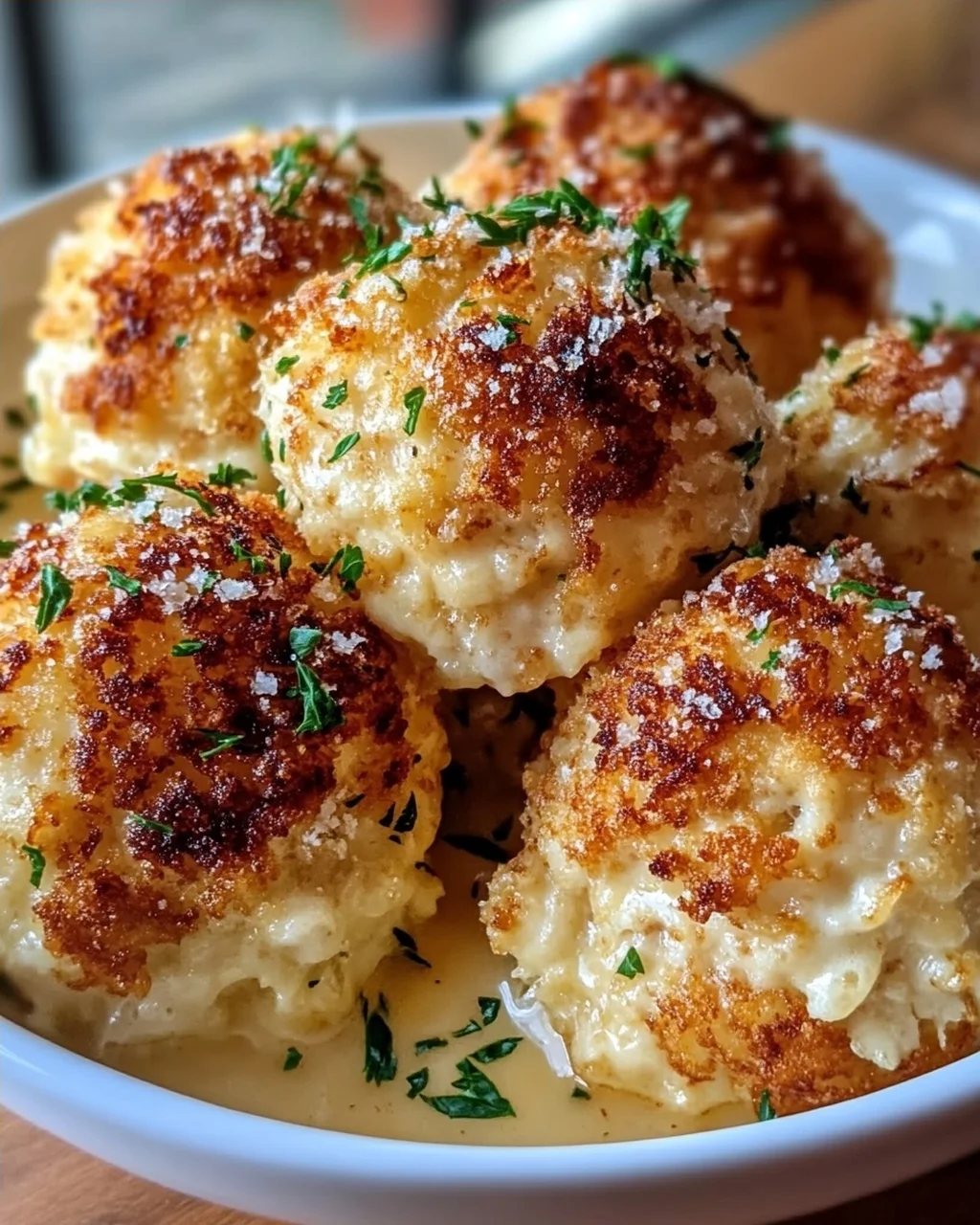 Parmesanwolken Hähnchen-Bomben Rezept