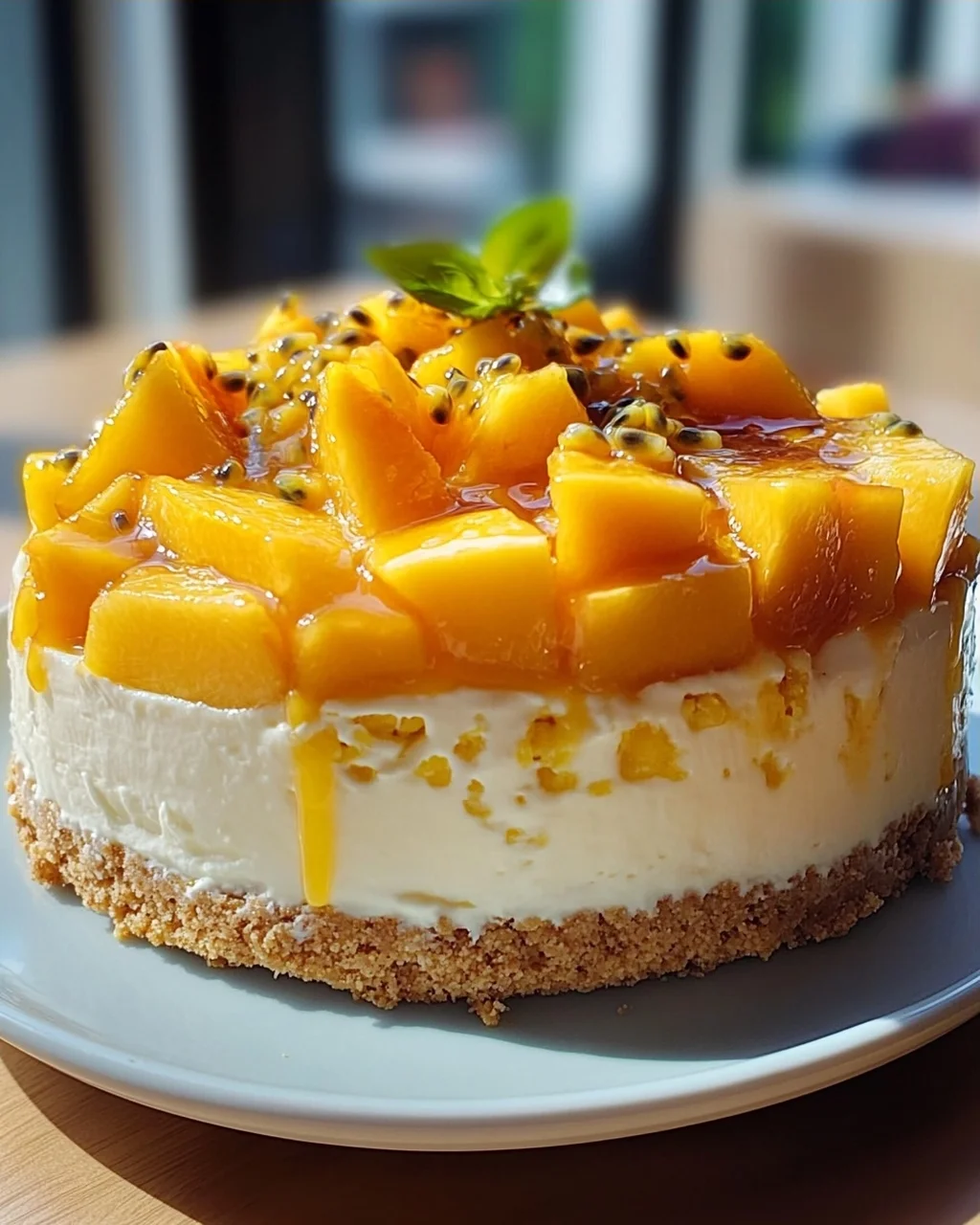 Pfirsich Maracuja Torte ohne Backen