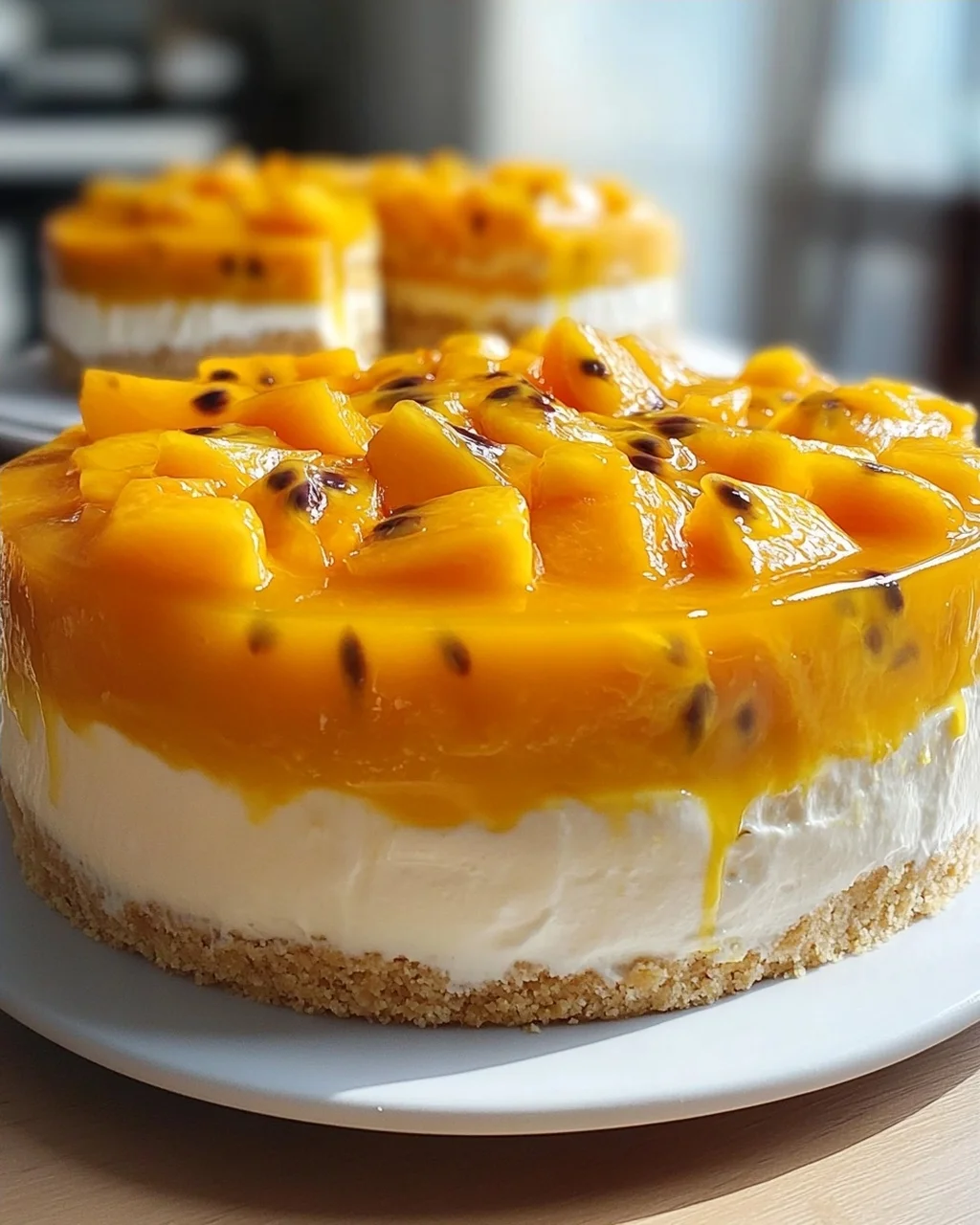 Pfirsich Maracuja Torte ohne Backen