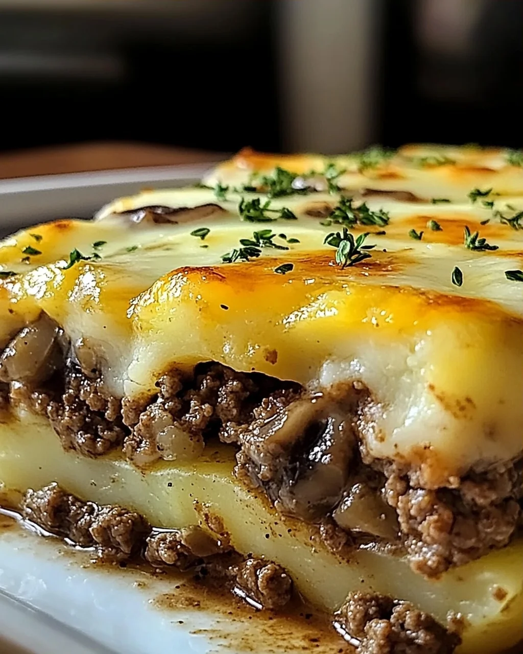 Rinderhackfleisch und Kartoffelauflauf für jeden Tag
