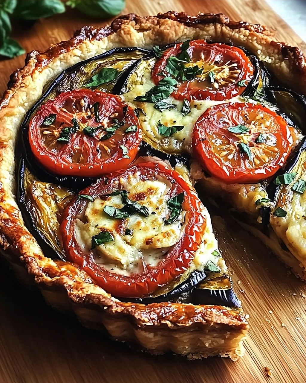 Sommer Tomaten und Auberginen Kuchen Rezept