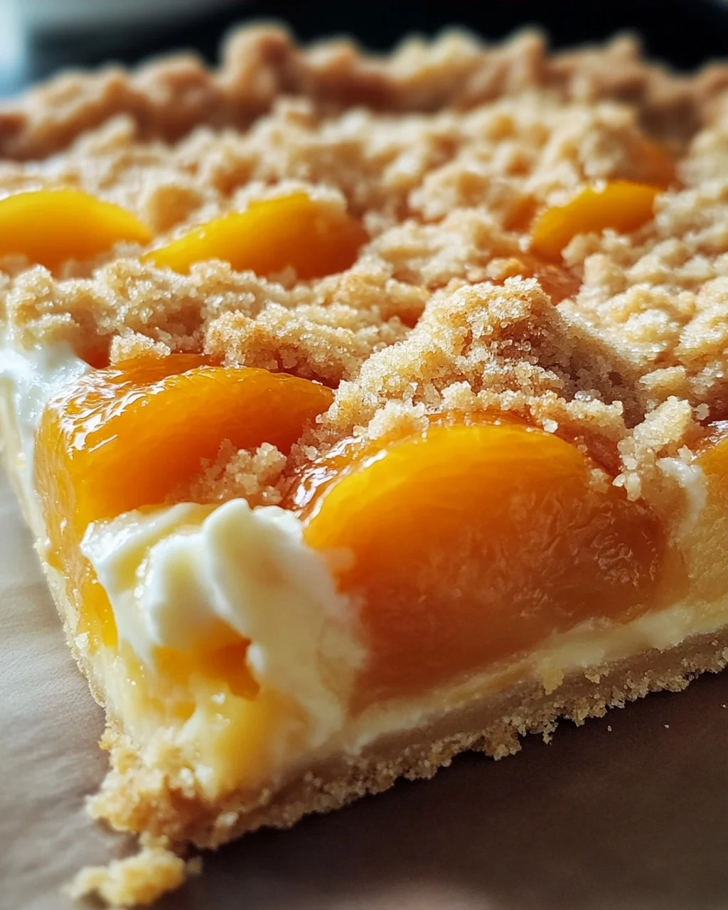 Sommerliche Aprikosentarte mit Skyr und Streuseln