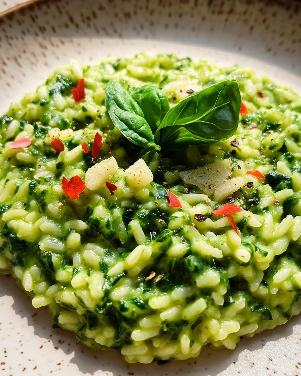 Spinat-Risotto mit frischen Kräutern