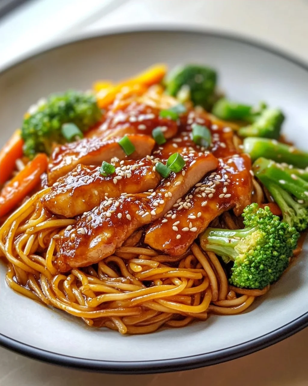 Sticky Garlic Chicken Noodles – Das ultimative Rezept!