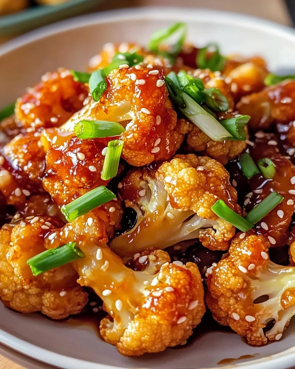 Sticky Sesame Cauliflower