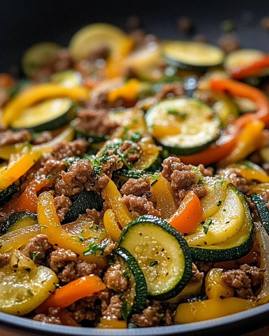 Zucchini-Hack-Pfanne