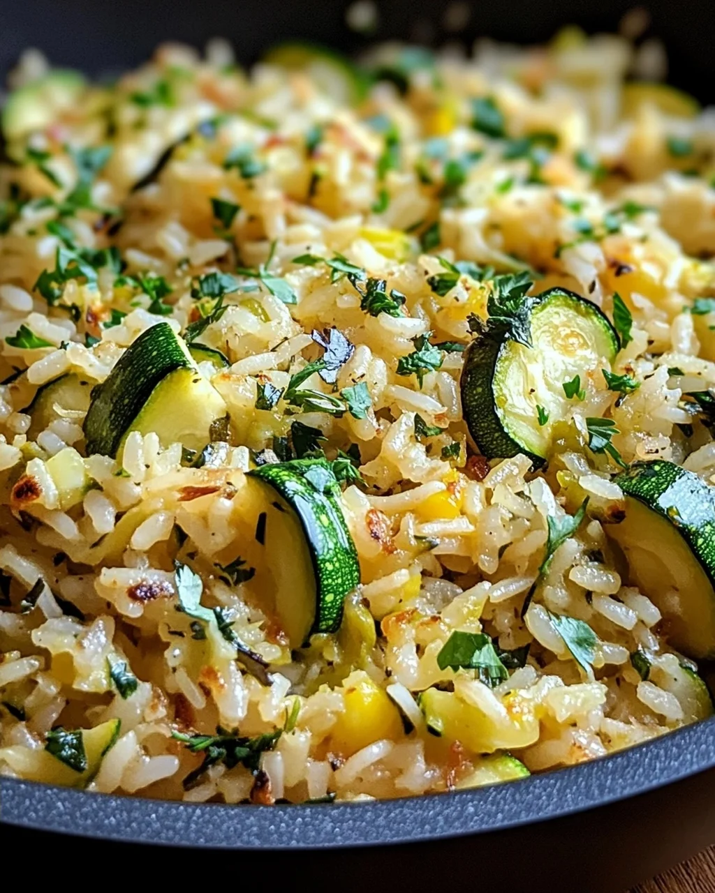 Zucchini-Reis-Pfanne